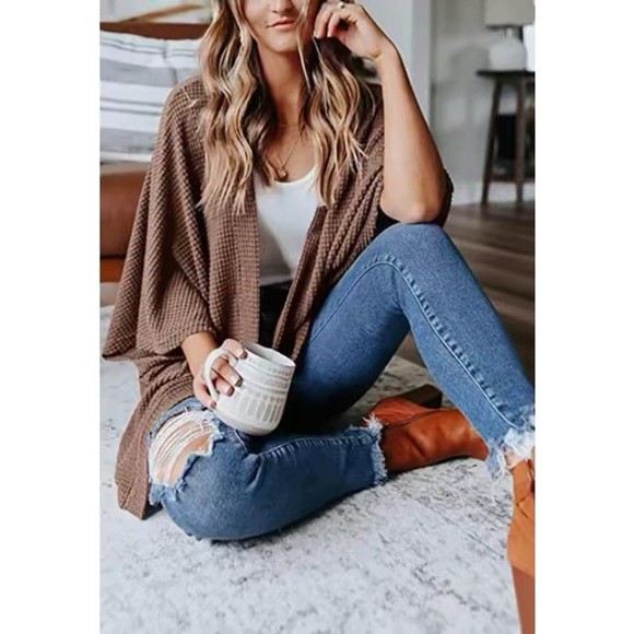 Lightweight Drape Sleeve Cardigan - Picture 4 of 4